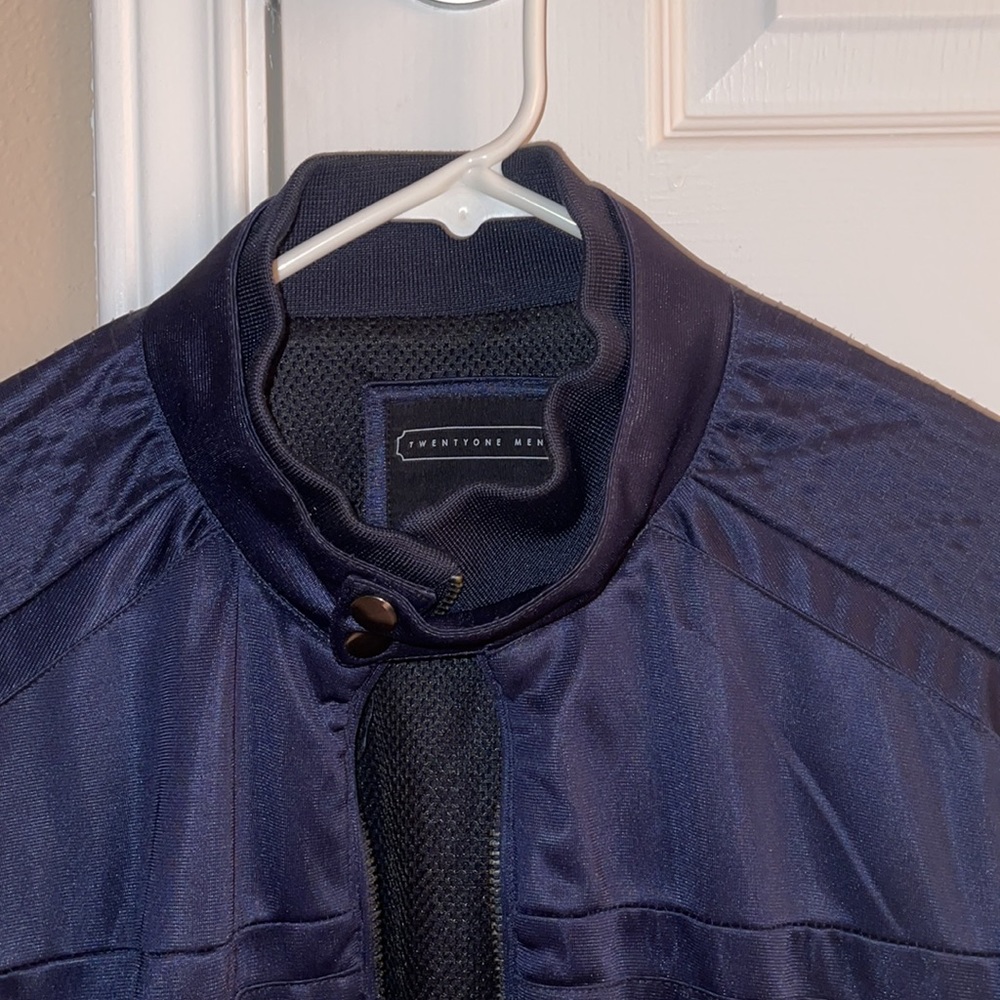 Navy Bomber Jacket - Picture 2 of 4
